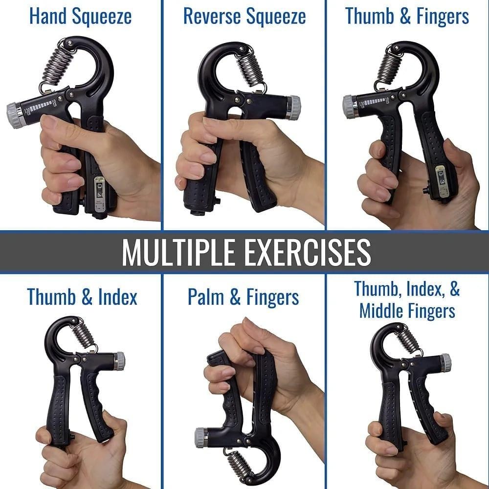 Compact Hand Exercise Grip With Tracker