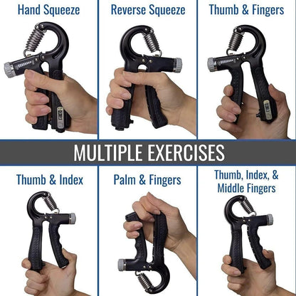 Compact Hand Exercise Grip With Tracker