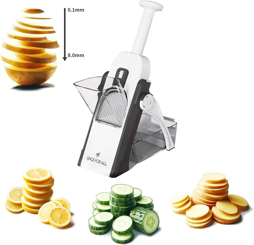 5 in-1 Multifunctional Manual Mandolin Vegetable Slicer Cutter Food & Chopper